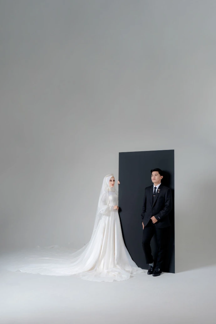 Foto Prewedding gaun Putih