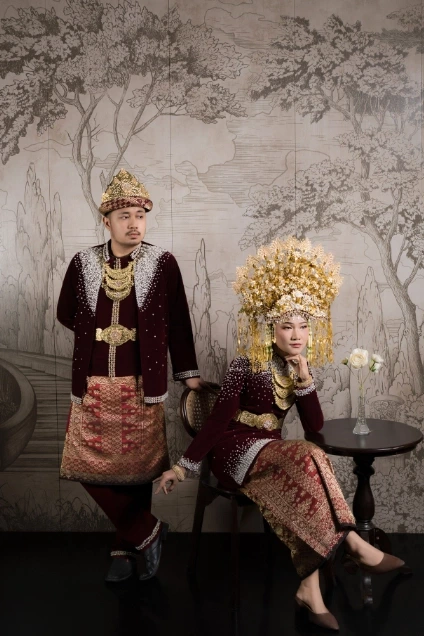 Foto Prewedding adat palembang