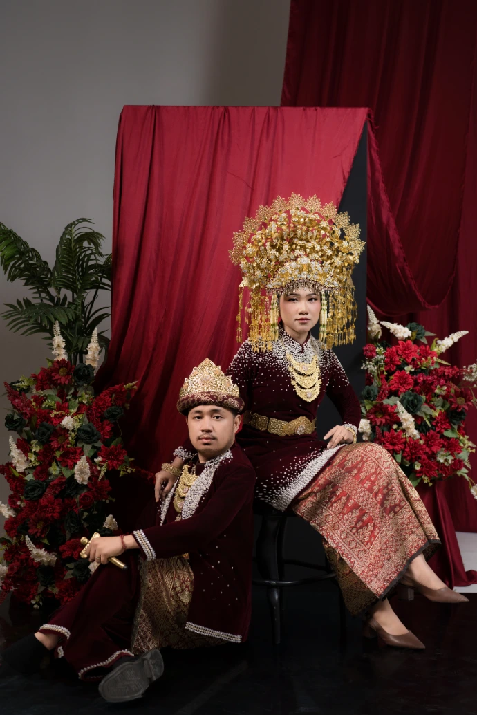 Foto Prewedding adat palembang dicikarang