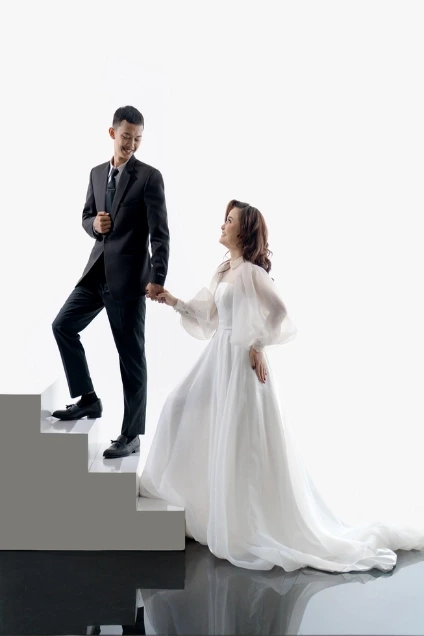 Foto Prewedding konsep jas & gaun