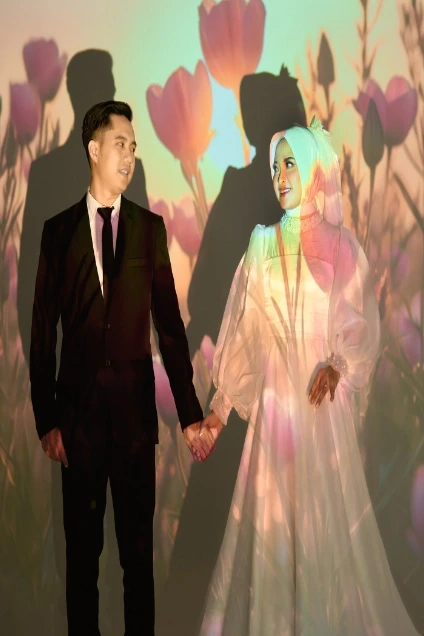 Foto Prewedding konsep Bunga di cikarang